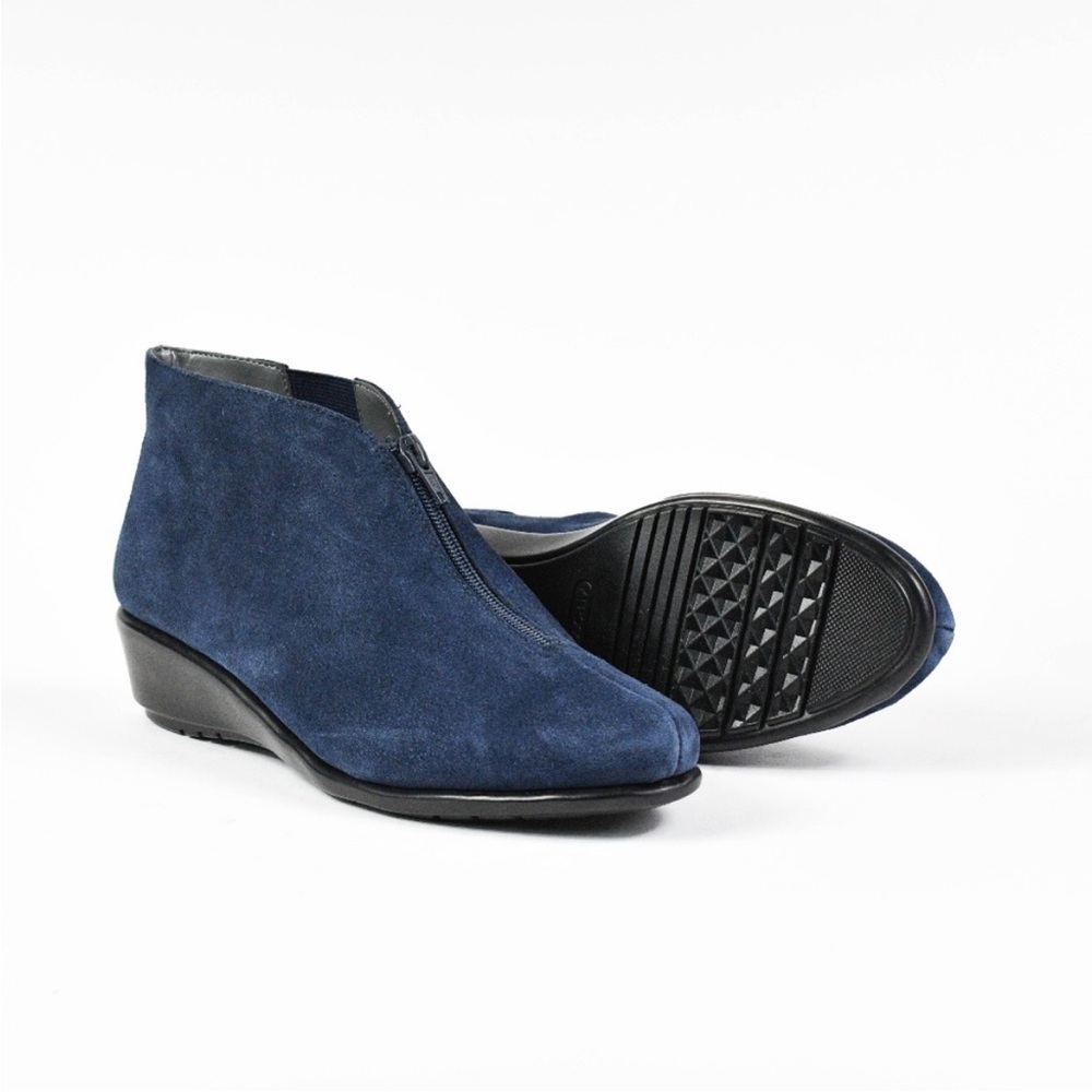 Aerosoles Allowance Women’s Booties Dark Blue Suede 670  - Size 7.5